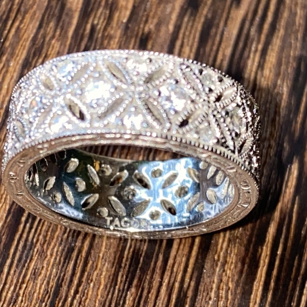 Tacori Diamonique Harlequin Eternity Band - Picture 12 of 14
